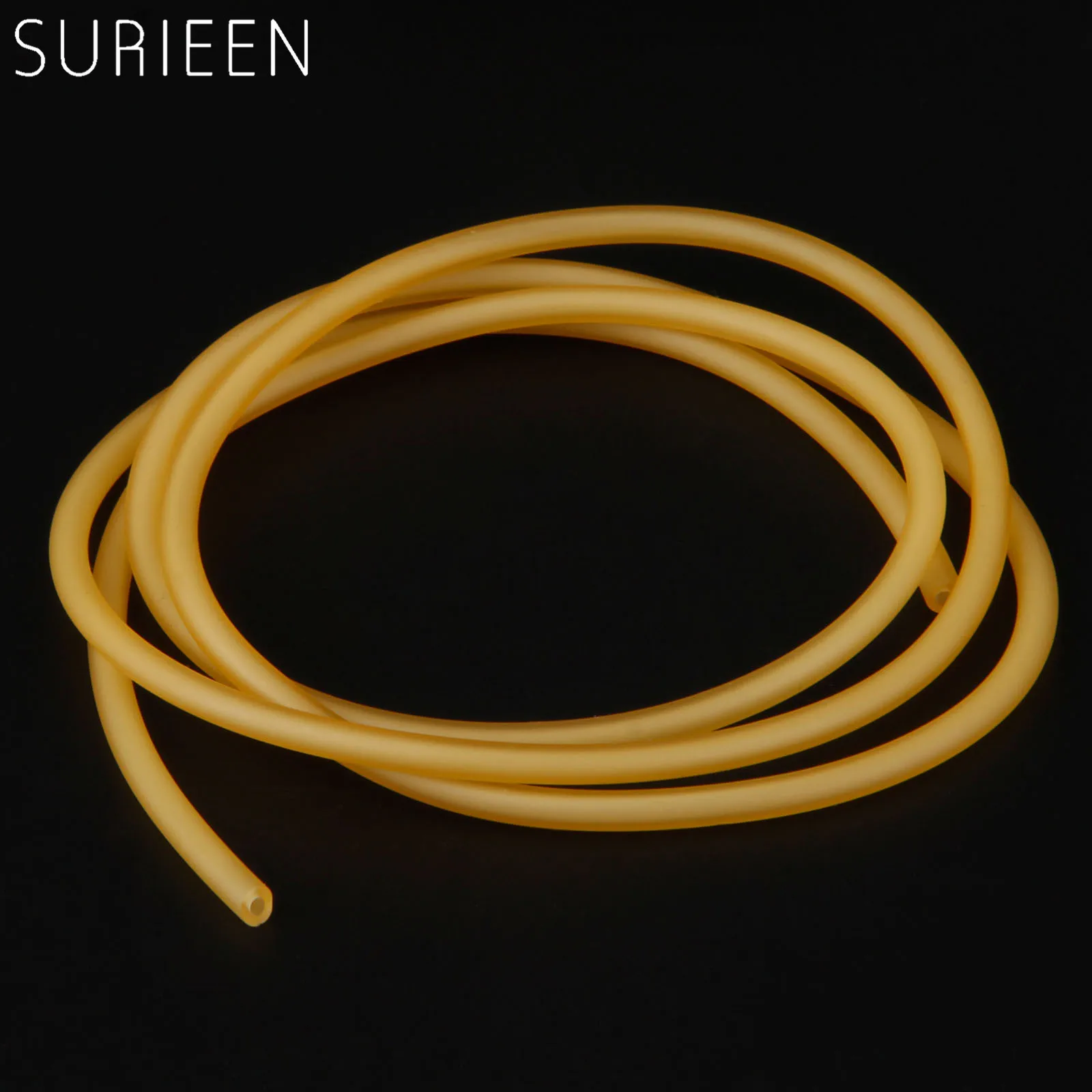 

SURIEEN 1M 2mmx4mm Elastic Natural Latex Rubber Band Tube for Hunting Slingshot Catapult 2040 Yellow Sling Shots Replacement