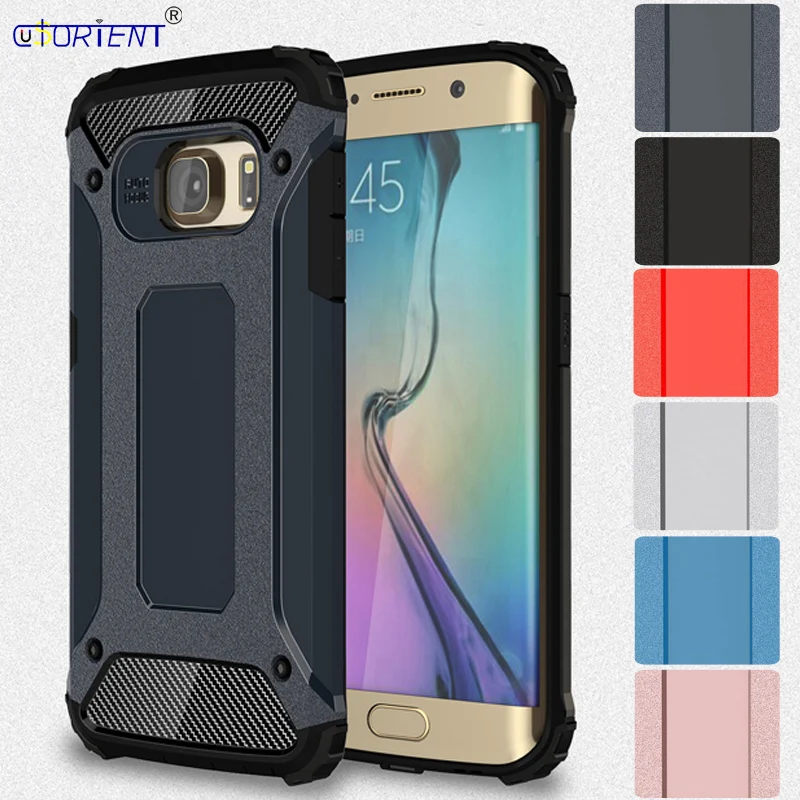 Облегающий жесткий чехол для Samsung Galaxy S6 Edge чехлы Гибридные Броня S 6 edge SM G925 G925F G925i