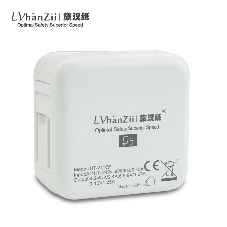 Quick Charge 3 0 18 W QC USB Wall Зарядное устройство складная НАС Подключите адаптер быстрая