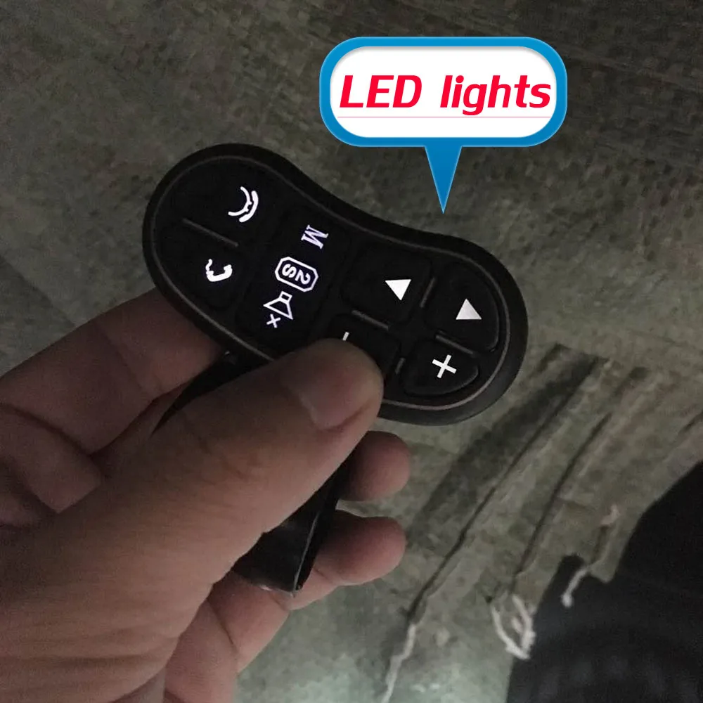 Car steering wheel button remote control lights car navigation DVD / 2 din android Bluetooth wireless Universal | Автомобили и