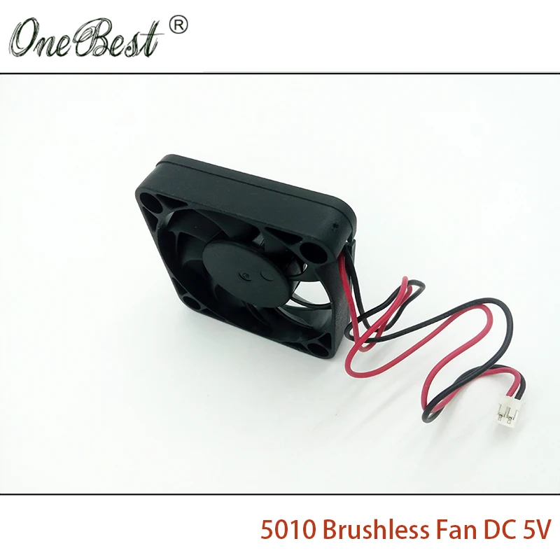 5010 бесщеточный вентилятор DC 5V 0.14A 50X50X10mm PH2.0-2 Pin малый источник питания 5 см 50 мм вентилятор охлаждения длина 180 мм