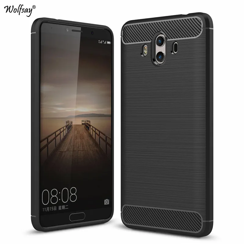 Чехол для huawei mate 10 Wolfsay чехлы мягкий прочный бронированный чехол из ТПУ Coque |