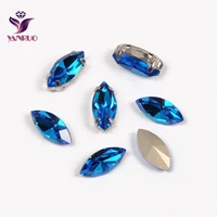 ynaruo 4200 navette capri blue crystals fancy rhinestone claw settings sewing on clothes sandals stones and crystals