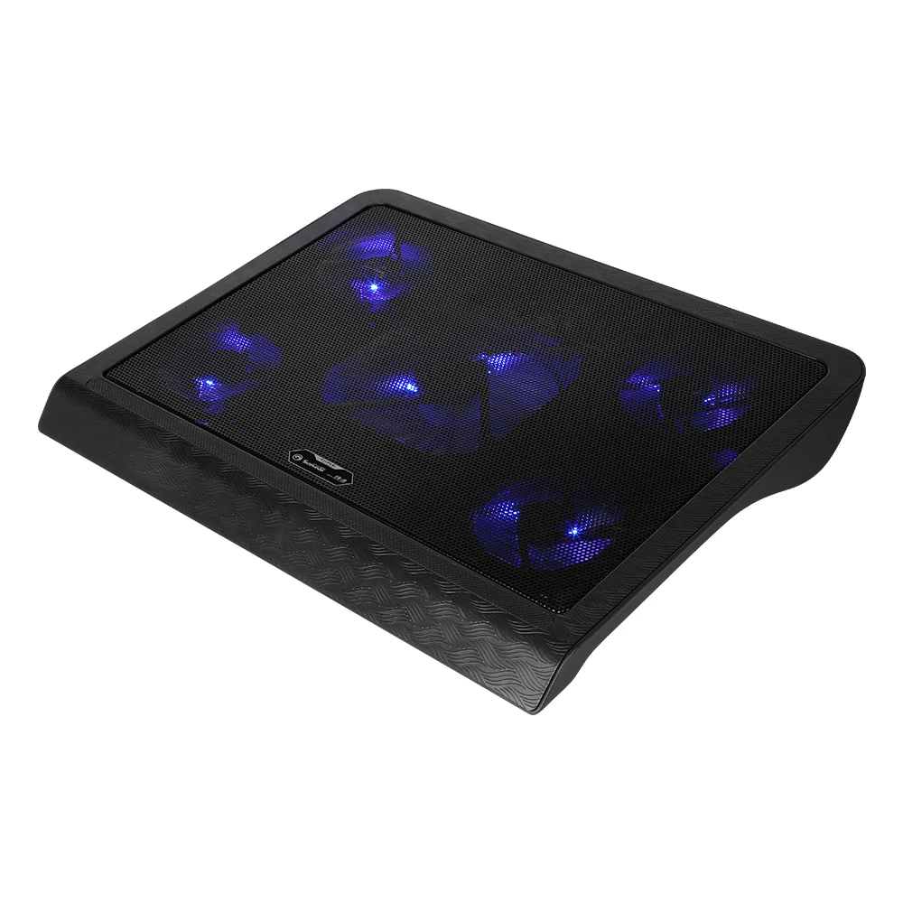 MARVO FN33BL охлаждающий вентилятор светодиодный синий свет USB тихий охлаждающая подставка кулер с 5 охлаждающими вентиляторами для ноутбука до 17 дюймов