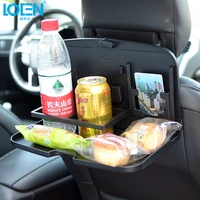 car styling seat back folding dining table food tray drinks cups holder organizer black brown for golf audi polo bmw jetta