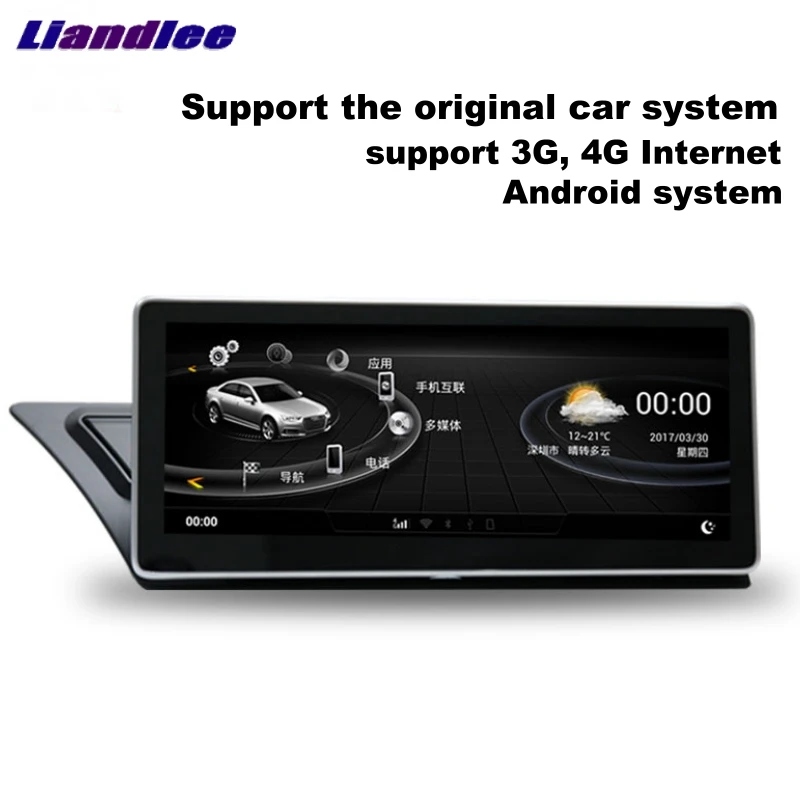 Liandlee автомобильный мультимедийный плеер NAVI 10,25 дюймов для Audi A4 A4L B8 8K 2008~ MMI автомобильный стиль Радио Стерео gps навигация