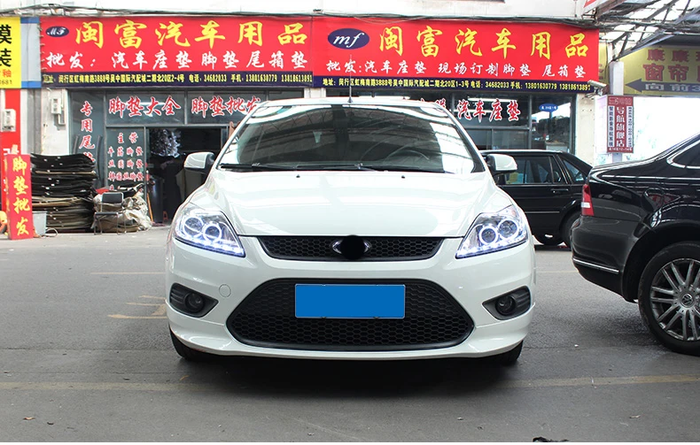Автомобильный Стайлинг Головной фонарь для Ford Focus MK2 фары 2009-2013 светодиодный фары DRL Биксеноновые линзы Высокий Низкий Луч парковочная противотуманная фара