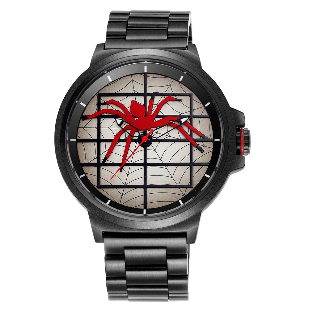 SKONE Новый Топ люксовый бренд из нержавеющей стали Spide мужские часы армейские