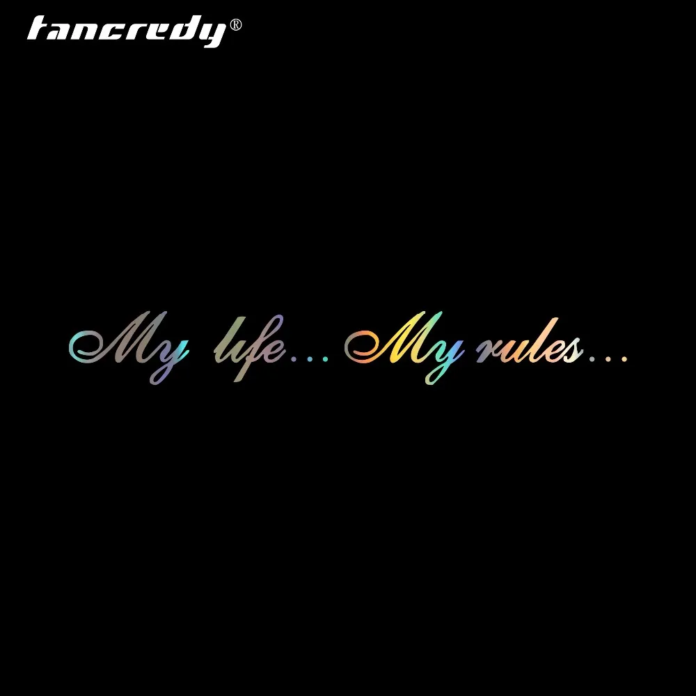 Tangcredy My Life мои правила автомобильные наклейки и для автомобильного бампера на