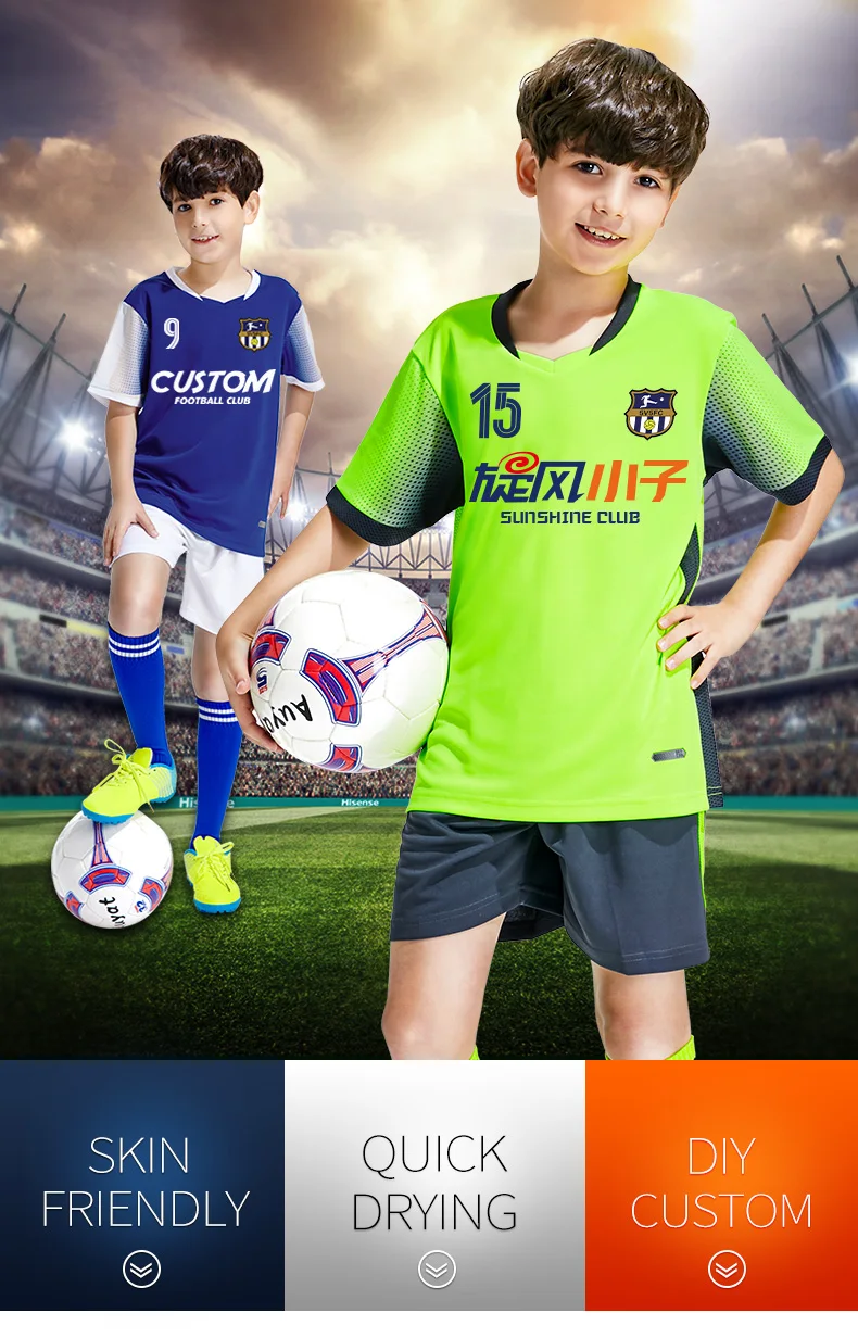 Футбольные майки Camisa De Futebol, форма, Дышащие футбольные футболки для детей, Survetement, футбольные Майо, футбольные комплекты для ног Франции