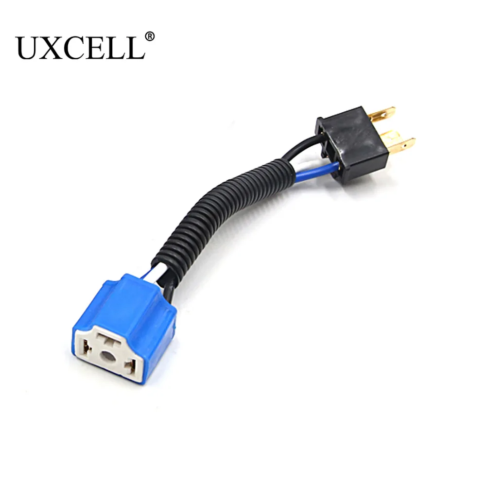 UXCELL H4 светодиодные лампы фары Противотуманные проводной жгут разъем для