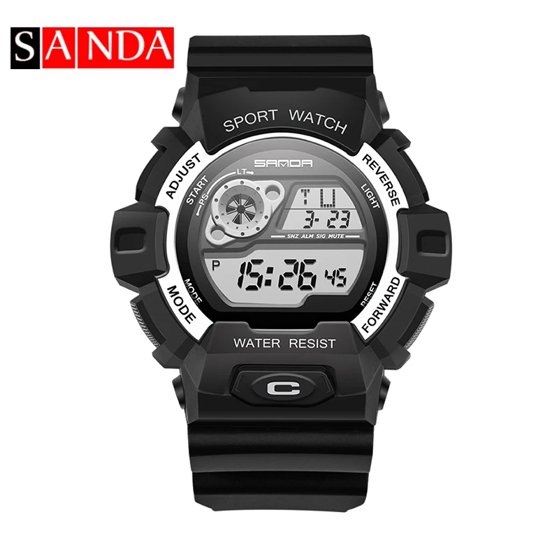 SANDA Sports Watches Unisex Relojes Digital Watch Relogio Masculino Fashion Casual Quartz Army Military Wrist W | Наручные часы
