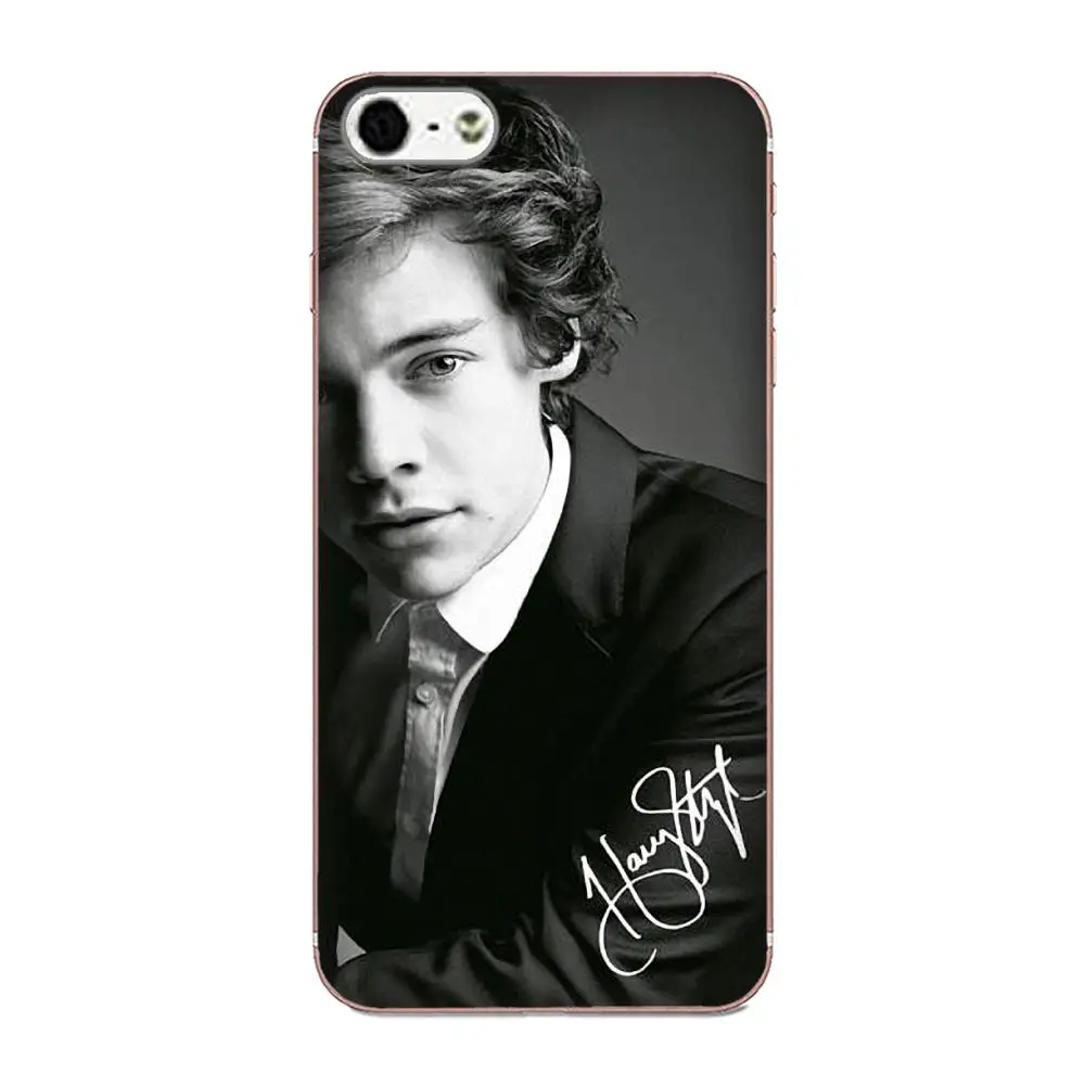 Мягкий с рисунком из ТПУ Capa One Direction Harry Styles для Apple iPhone X XS Max XR 4 4S 5 5C 5S SE 6 6S 7 8