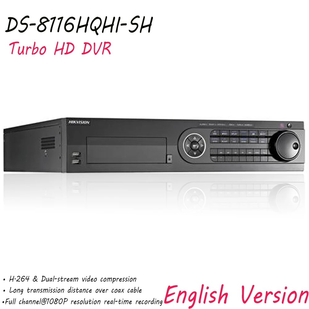 Hikvision ds-8116hqhi-sh английская версия Turbo HD DVR H.264 1080 P Разрешение в реальном времени