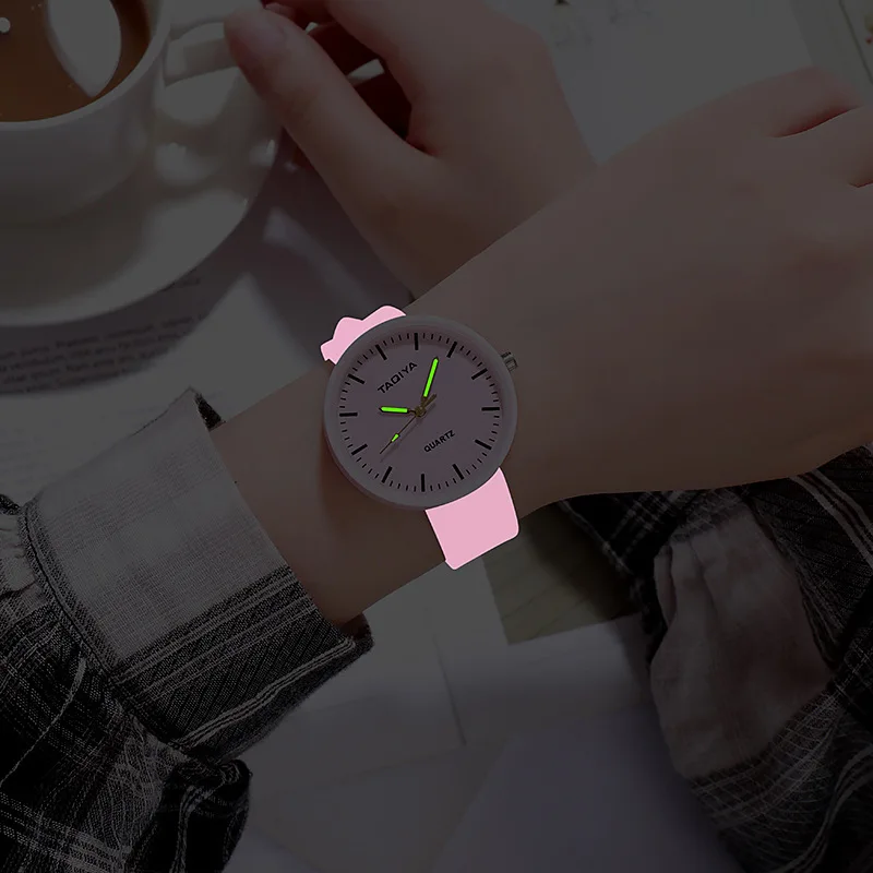 Светящиеся Детские часы для девочек креативный Романтический Желейный подарок