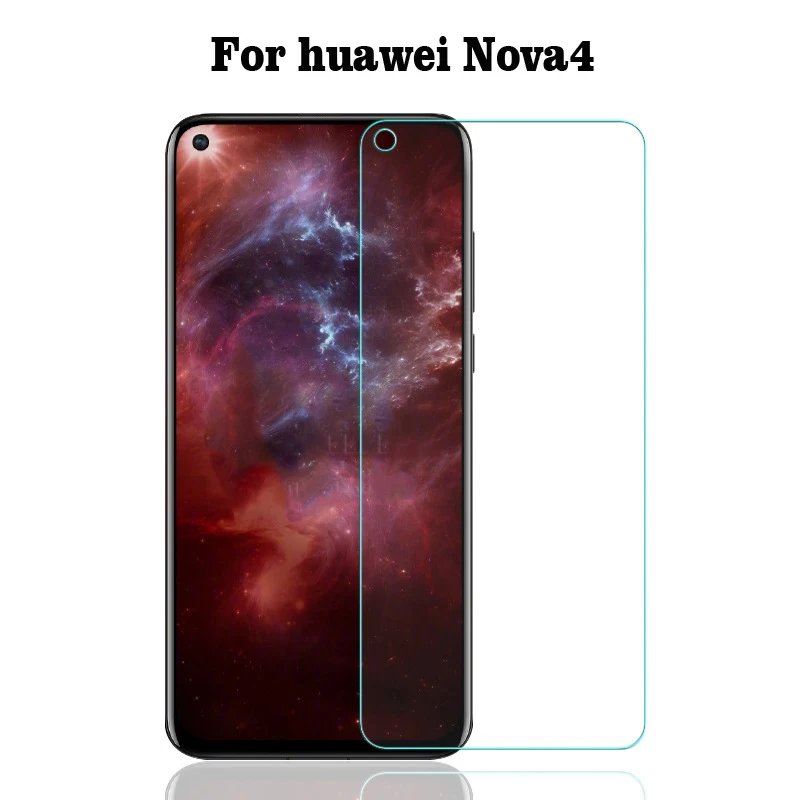 Прозрачный 50 шт. Nova 4 прозрачный протектор экрана s Закаленное стекло для huawei Nova 4 прозрачная защитная пленка - Цвет: Прозрачный