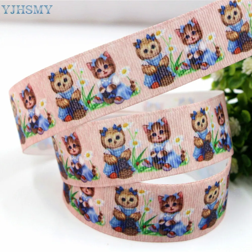 YJHSMY H-17518-668 25 мм 10 ярдов мультяшный рисунок животных теплопередача DIY материал