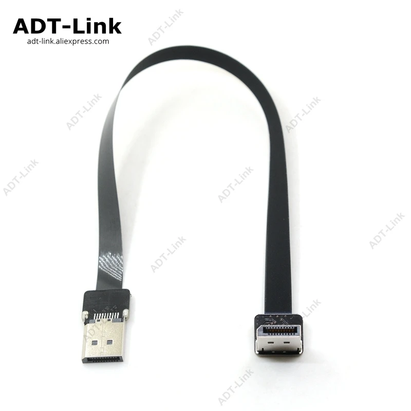FPV DisplayPort кабель 4 K 60Hz DP 1 2 версия шнур 90 градусов адаптер 5 см 100 FPC лента плоский шаг
