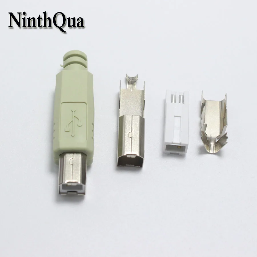 10 комплектов USB переходник типа B для принтера и расширителя серый синхронизации