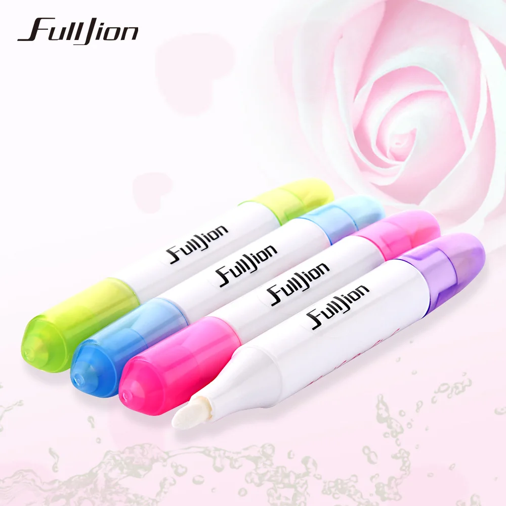Fulljion 1 шт. ручки для снятия лака + 3 насадки маникюра очиститель ногтей Корректор