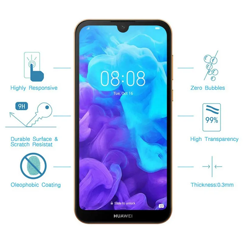 9D полная проклейка Huwei Y5 2019 стекло для Huawei Y6 Y7 Y9 защитное на Y 5 6 7 9 6Y 7Y 9Y 5Y пленка |