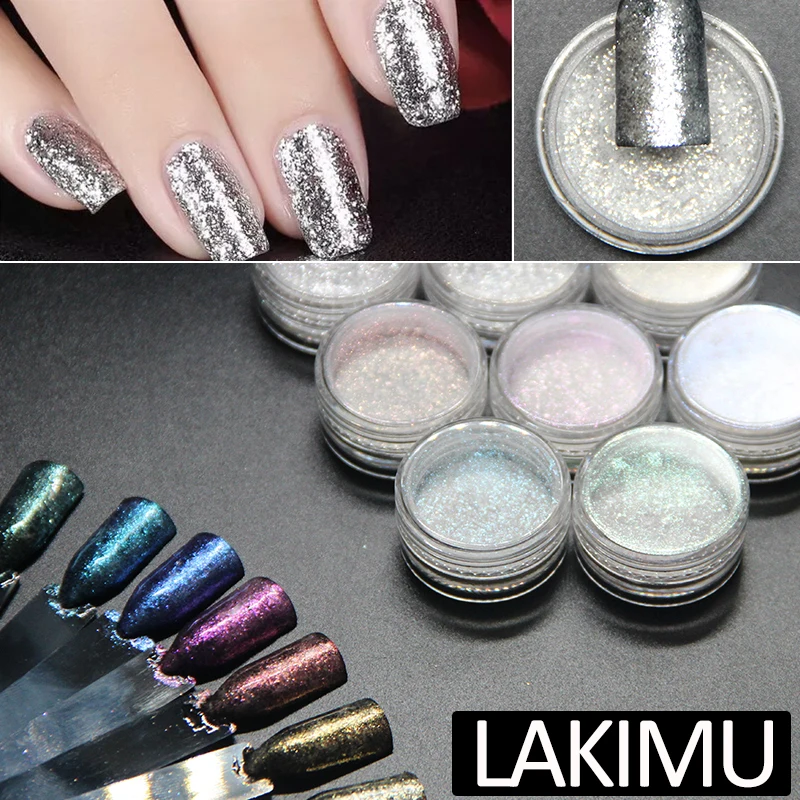 Лак для ногтей LAKIMU 1 г/кор. украшение блестящая пыль полуперманентный УФ