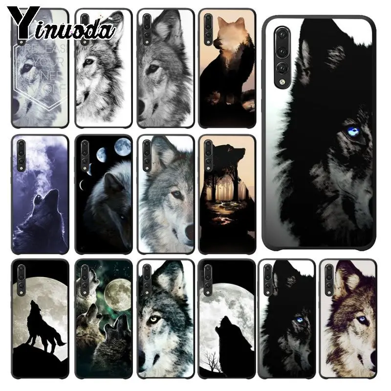 Чехол для телефона Yinuoda cool half Wolf face с рисунком животных чехол huawei p20 pro p20lite nova 3i honor