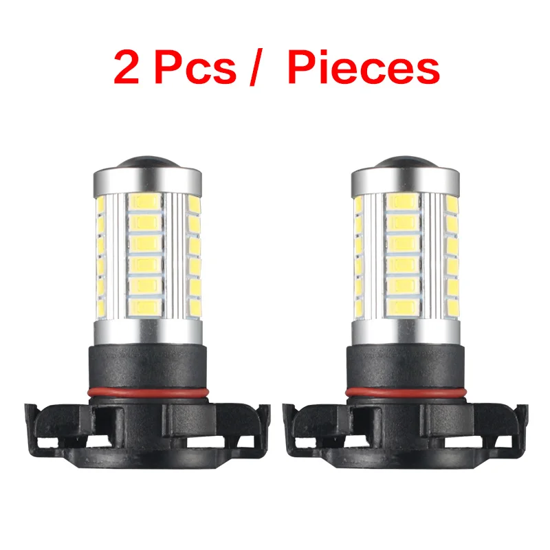 2 шт. 5202 H16 PSX24W 6000K белый 3000K 5630 33SMD светодиодный лампы для автомобилей авто светодиодный туман светильник или вождения, бега, светильник s Светодиодные лампы 12V