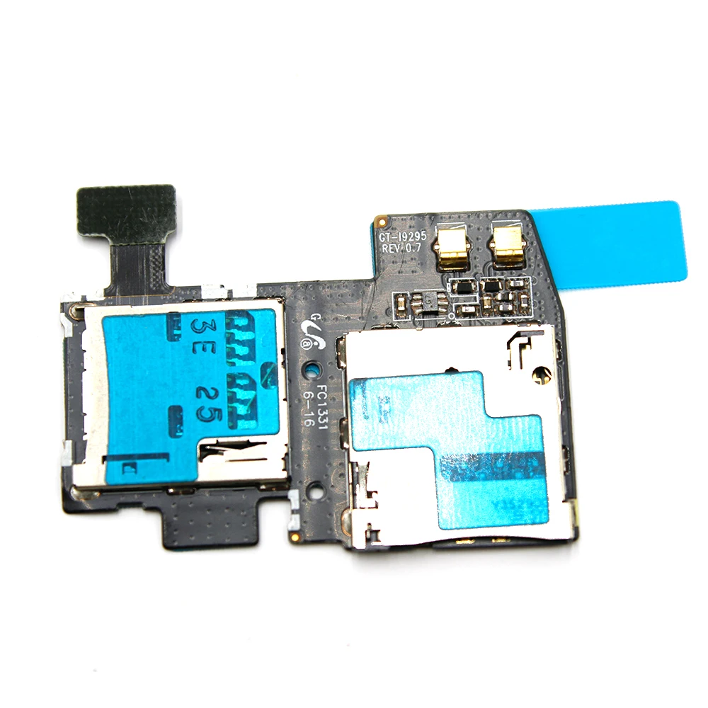 10 шт./лот Подлинная Для Samsung S4 Active i9295 SIM SD карта ридер держатель ленты Sim flex |