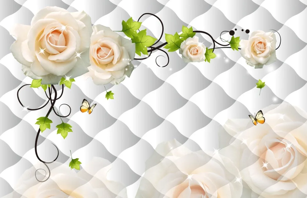 Luxury Living Room Curtains 3D For The Bedroom Kitchen Modern Window soft rose flower curtains | Дом и сад