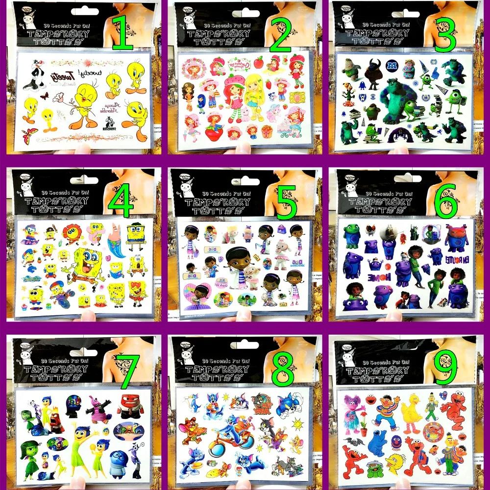 SHNAPIGN милые твитеры Детская временная татуировка боди арт флеш наклейка s 17*10 см