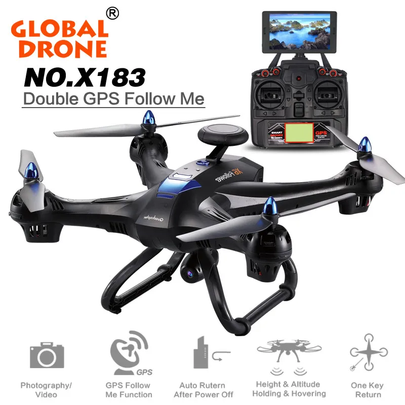 Новый ocday пульт дистанционного управления X183 5 8 ГГц 6 Axis Gyro WiFi FPV 1080 P Dual gps Follow Me