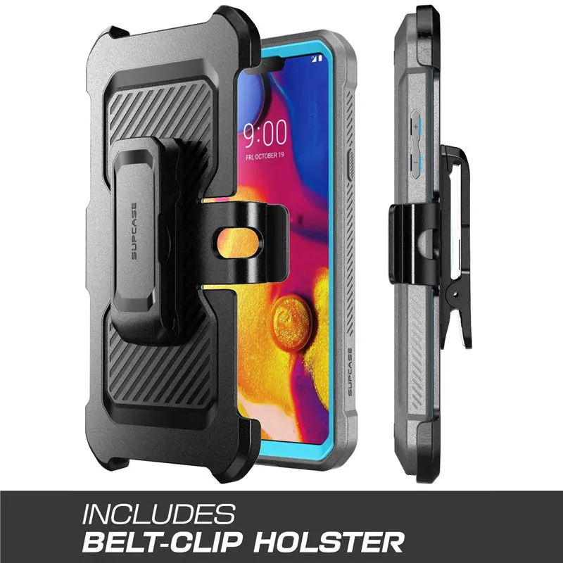 For LG V40 ThinQ V40 Case SUPCASE UB Pro Heavy Duty Full-Body Rugged Holster Cover with Built-in Screen Protector & Kickstand images - 6