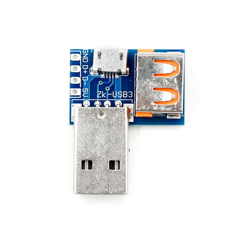 USB конвертер Стандартный USB мама к папа микро USB к 4P клеммный адаптер плата 2,54 мм