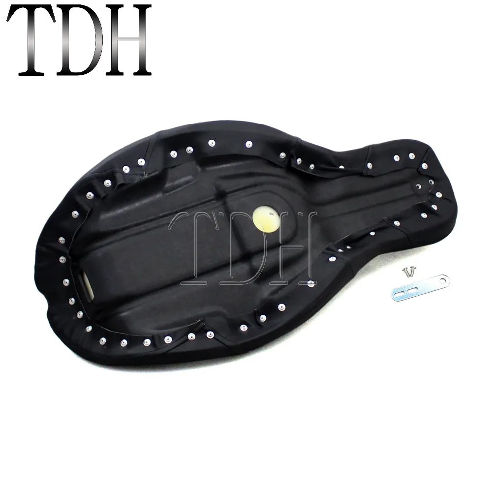 Black Motorcycle 2 Up Passenger Seat Stretched Cushion Covers For Harley Touring Electra Glide Road King Street Glide|Накладки и
