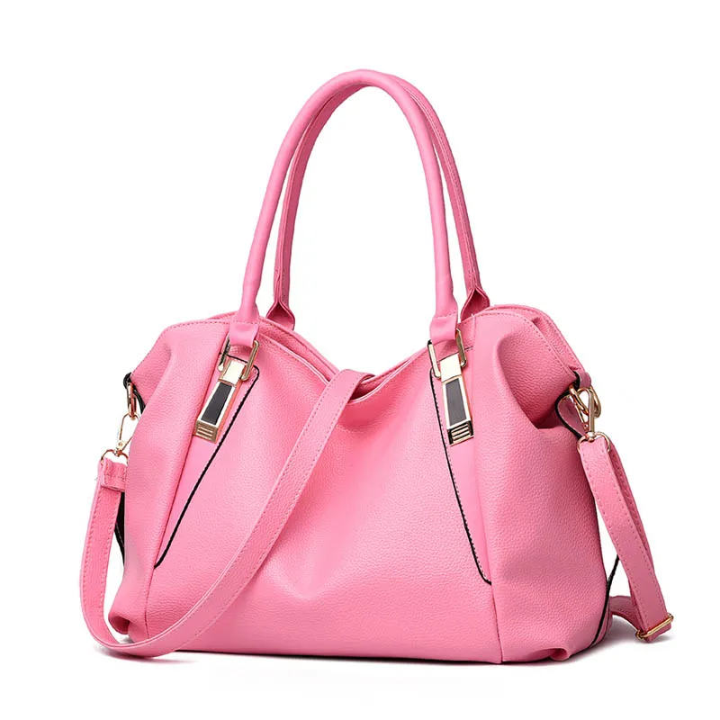 Bolsa feminina, розовые роскошные сумки, женские сумки, дизайнерские, на плечо, modis, клатч, большой кожаный мешок, основной de marque, люкс cuir - Цвет: Pink