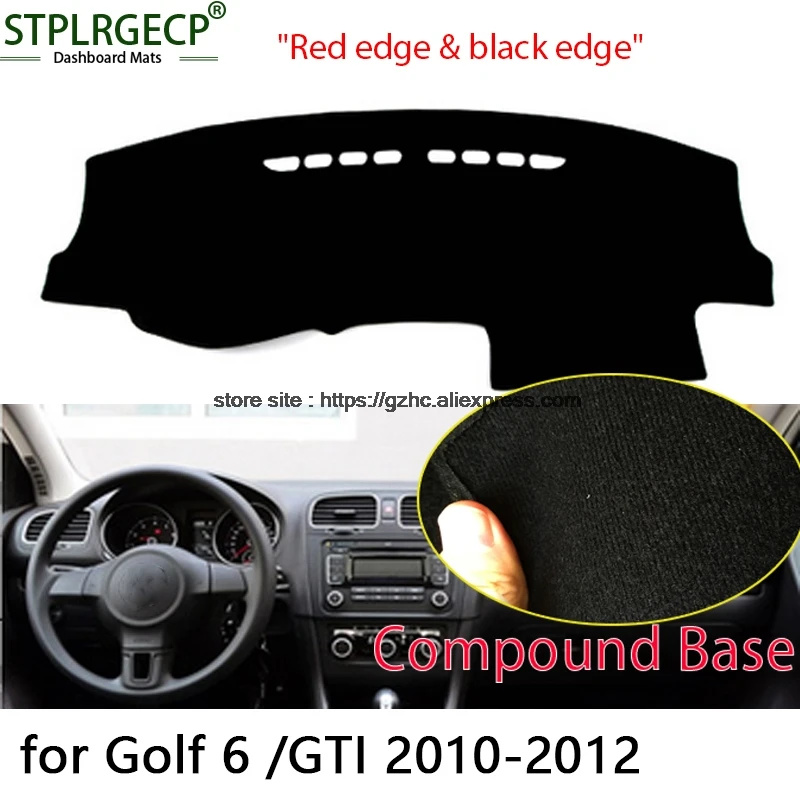

StplrgeCP для VW volkswagen golf 6 двухслойная Крышка для приборной панели автомобиля, защита светильник, панель приборной панели, приборная панель, крыш...