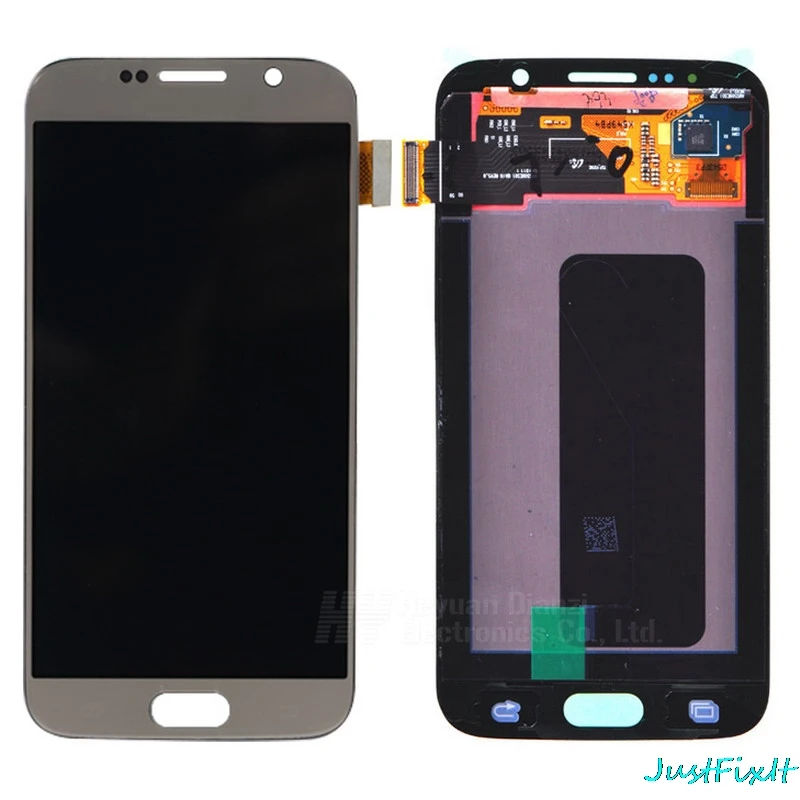 Для SAMSUNG GALAXY S6 G920F G920A сжигаемый в тени ЖК-дисплей сенсорный экран дигитайзер супер Amoled Замена