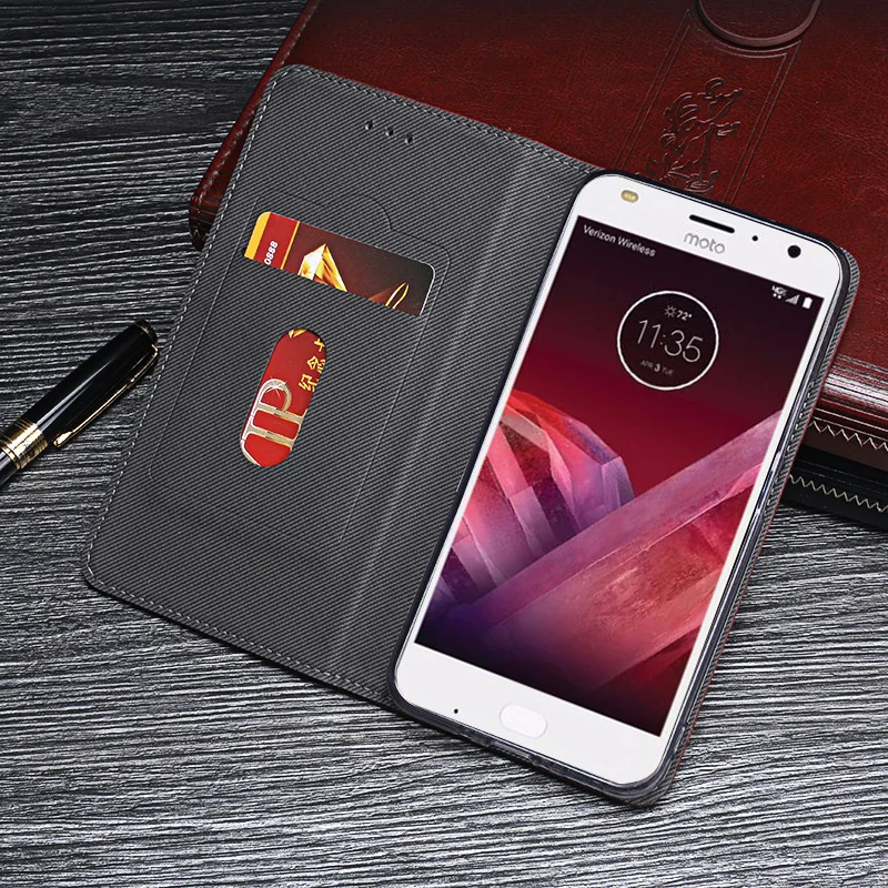 Чехол для телефона Motorola Moto Z2 play чехол кожаный с откидной крышкой Coque роскошный