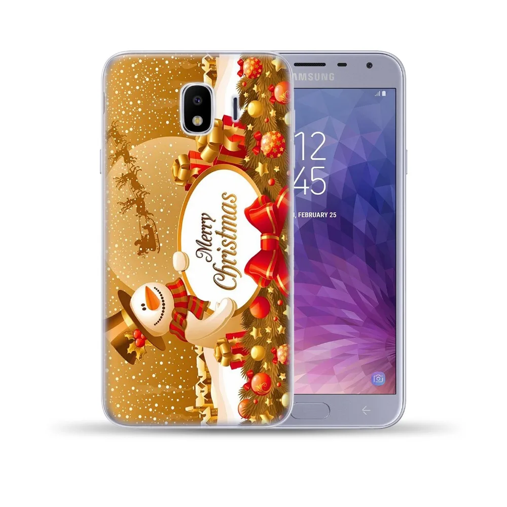 Рождественский Мягкий чехол из ТПУ для Samsung Galaxy J3 J5 J7 2016 2017 J8 J4 J6 2018 J2 Prime Note 3 4 5 8 9 |