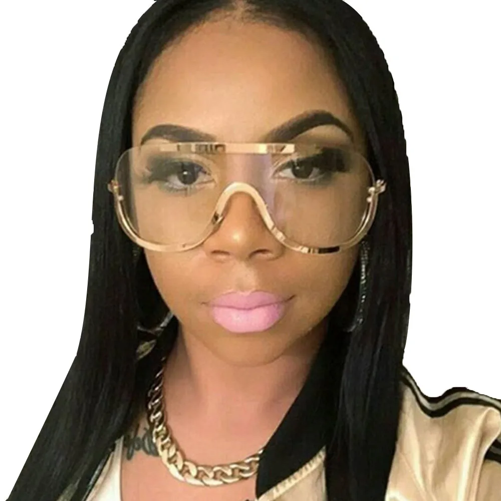 Солнцезащитные очки sunglassess для женщин с линзами из сиамской кожи уличные черные