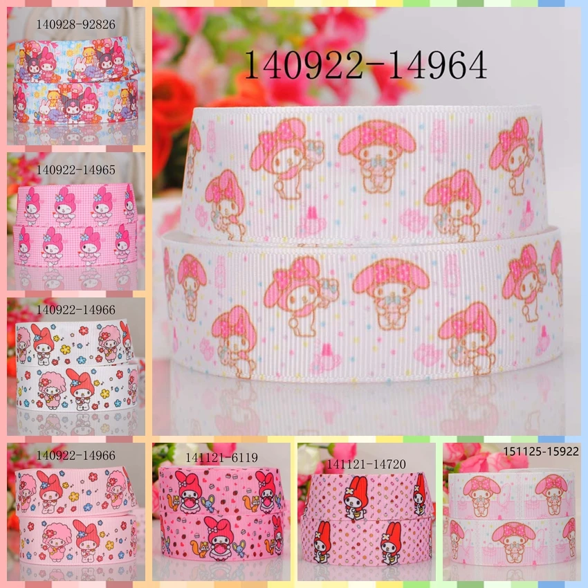 10 ярдов разные размеры милая лента с принтом из мультфильма Моя Мелодия|Ленты для
