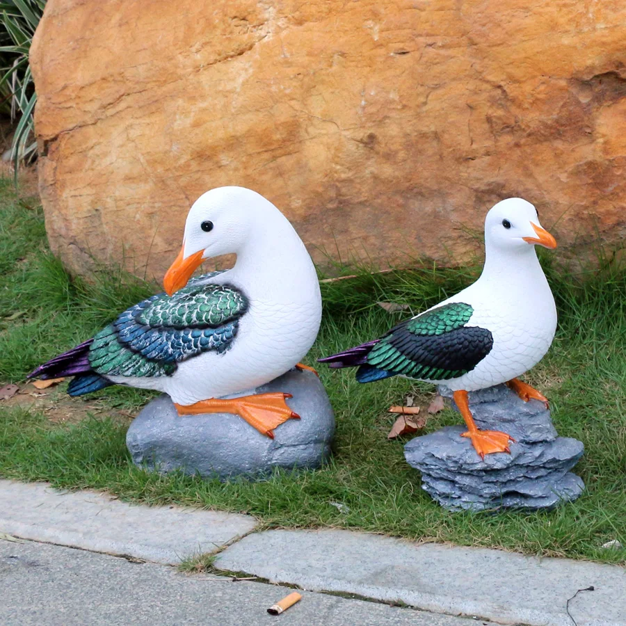 Новое поступление Экологически чистая Смола живопись Чайка модель ручной работы