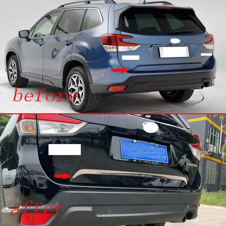 Декоративные аксессуары для Subaru Forester SK 2018 2019 задние ворота из нержавеющей