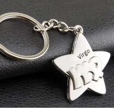 Бесплатная доставка модный металлический брелок для ключей с двенадцатью