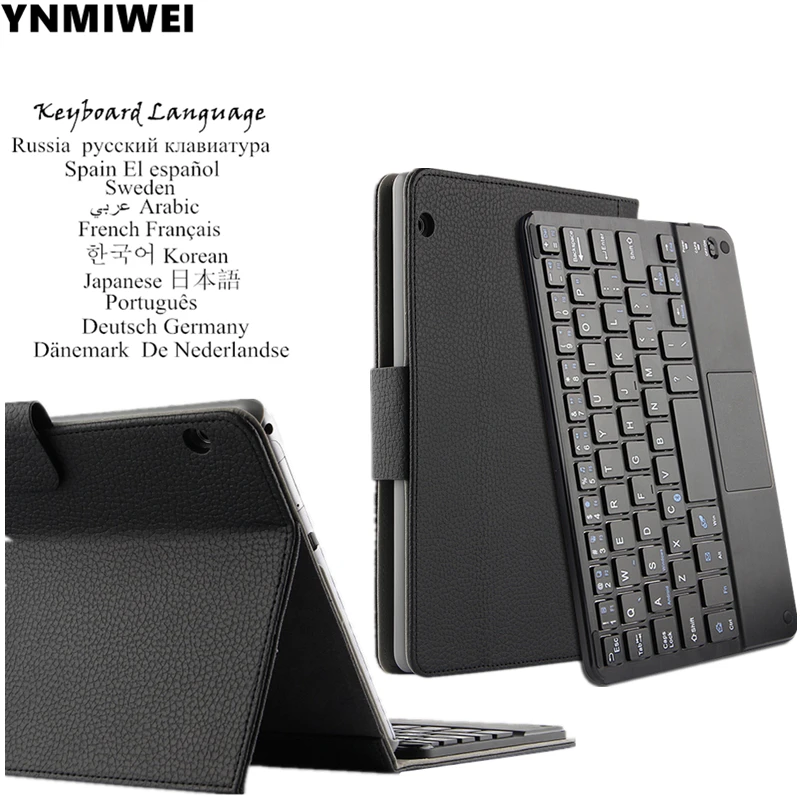

For Huawei MediaPad T3 10 Bluetooth Keyboard Leather Case For Huawei Honor Play Pad 2 9.6 inch AGS-L09 W09 Multilingual language