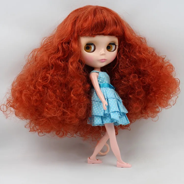 Обнаные женские куклы Блит фабричная кукла медные красные волосы 11411|nude blythe