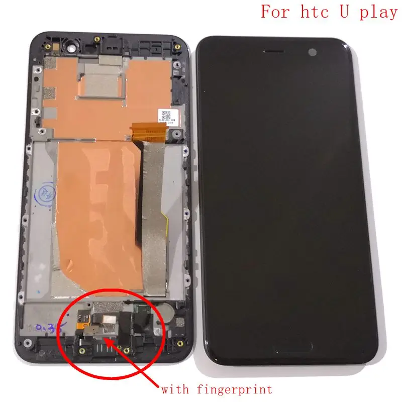 Для Htc U Play Lcd экран дисплей с сенсорным стеклом дигитайзер Рамка полная сборка