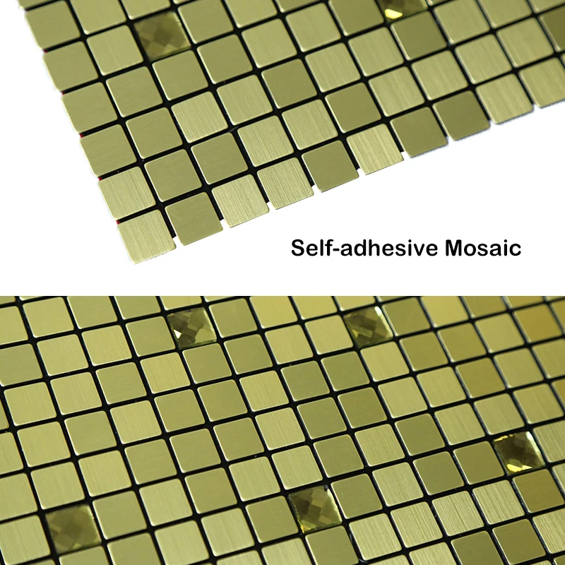 Дизайн, металлическая Золотая самоклеящаяся настенная наклейка, домашний декор, гостиная, Adesivo De Parede, 30 см, мозаика с отклеиванием и наклейкой