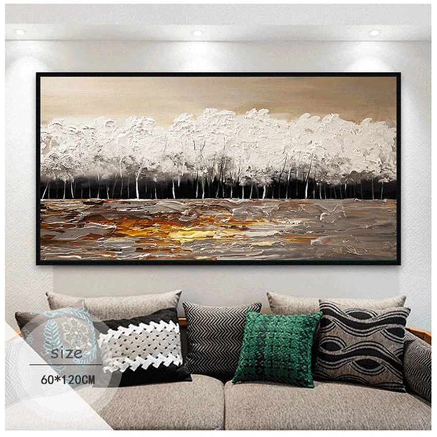

Newest Modern Abstract Brown Color Oil Painting 100% Hand Painted Oil Painting Canvas Wall Art Home Wall Decoration Art Unframed